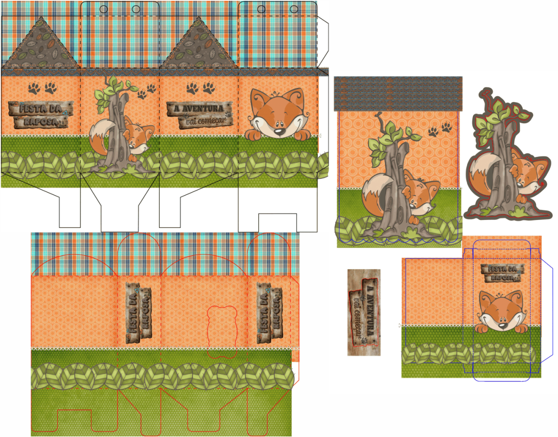 Lembrancinha raposa gratis