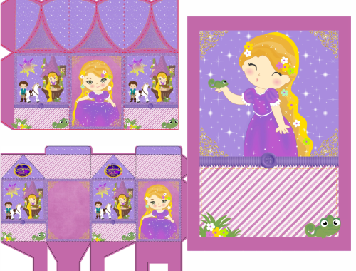 Lembrancinha rapunzel cute gratis