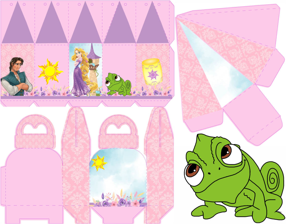 Lembrancinha rapunzel gratis