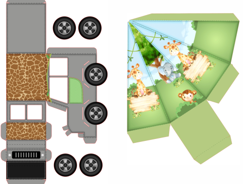 Lembrancinha safari gratis