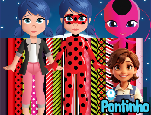 kit digital para Personalizados Miraculous Ladybug