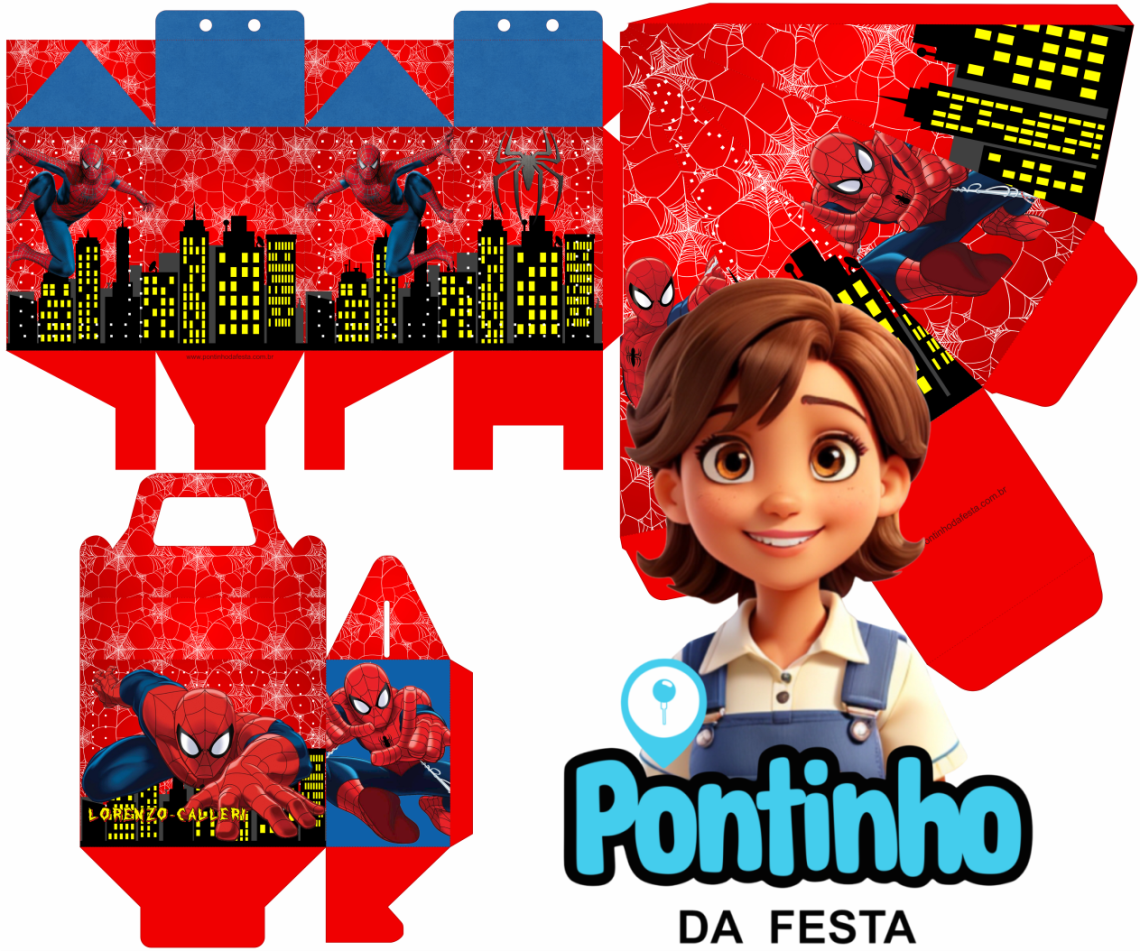 Kit digital lembrancinha homem aranha