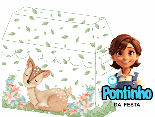 Molde caixa estilo bau personalizar lembrancinha