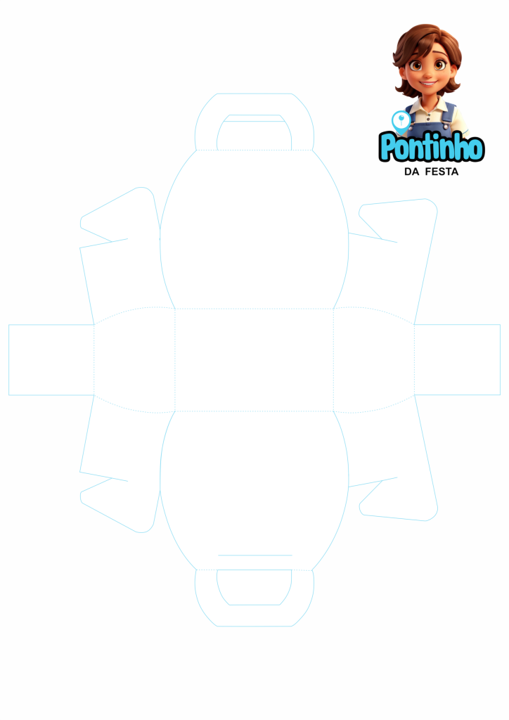 Molde caixa estilo bolsinha personalizar lembrancinha
