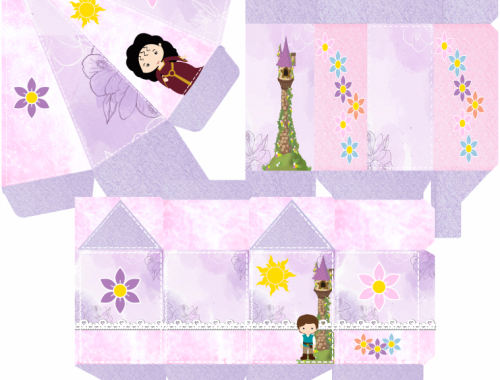 Lembrancinha Rapunzel pontinhodafesta