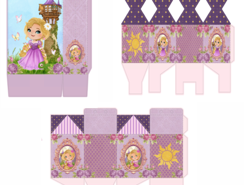 Lembrancinha Rapunzel pontinhodafesta