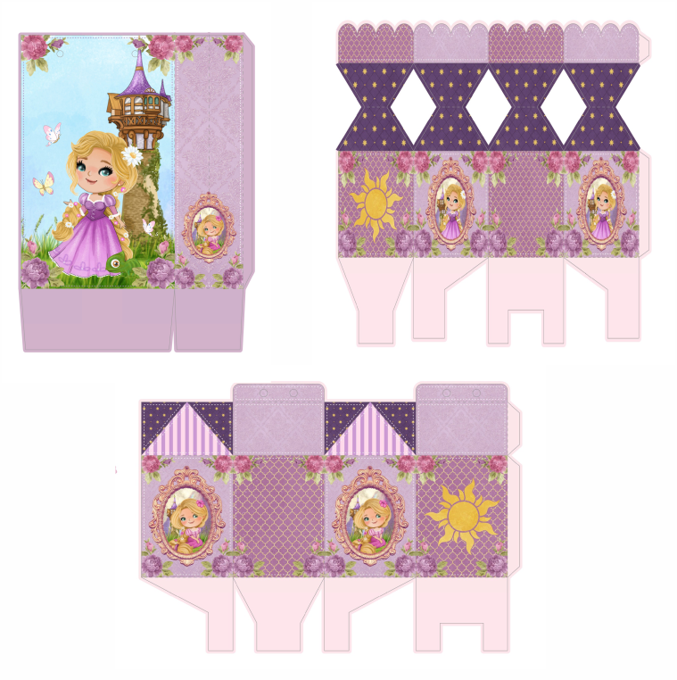 Lembrancinha Rapunzel pontinhodafesta